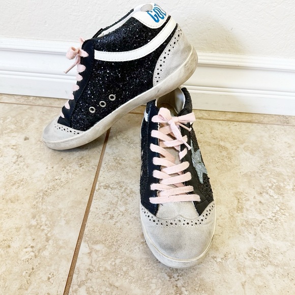 Golden Goose Wmns Mid Star 'Black Glitter Iridescent' size 38 - Picture 3 of 7